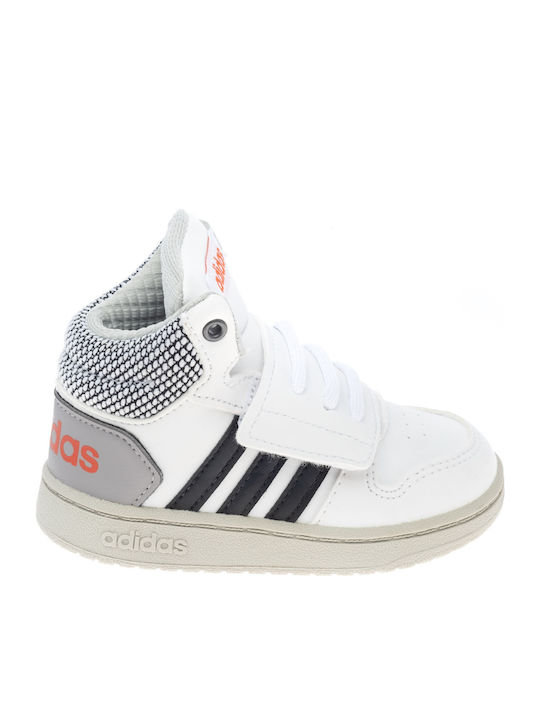 Hoops Mid 2.0 I Αθλητικά Παιδικά Παπούτσια Μπάσκετ με Σκρατς Λευκά