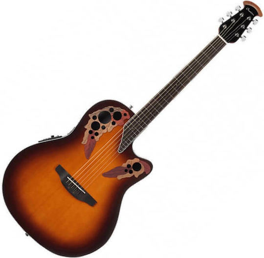Ovation Semi-Acoustic Guitar Celebrity Elite Super Shalow Cutaway Sunburst