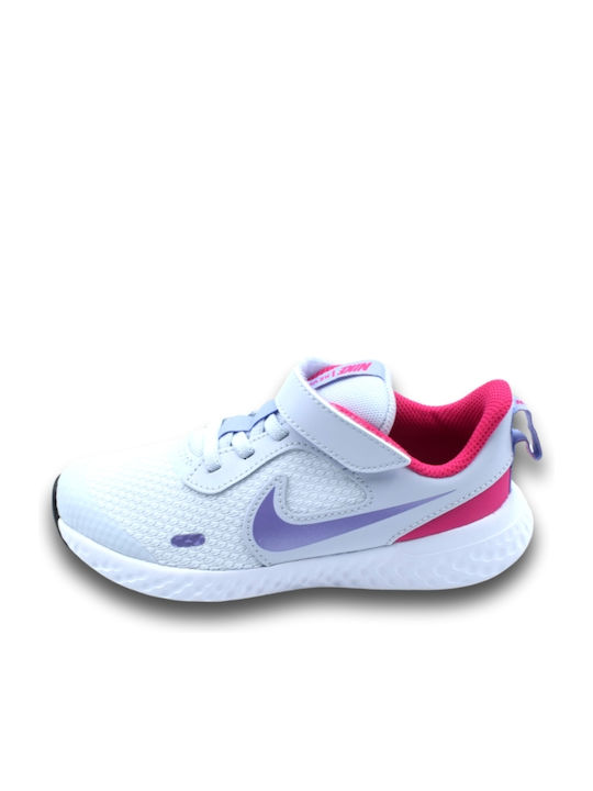 Revolution Revolution 5 Kids Sports Shoes Running with Hoop & Loop Closure Football Grey / Purple Pulse / Fireberry