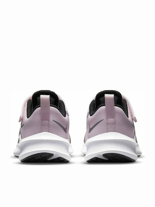 Downshifter Downshifter 11 Kids Sports Shoes Running with Hoop & Loop Closure Pink Foam / Metallic Silver / Black / White