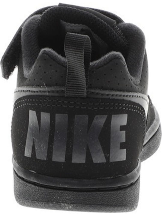 Court Court Borough PSV Kids Sports Shoes Basketball with Hoop & Loop Closure Black
