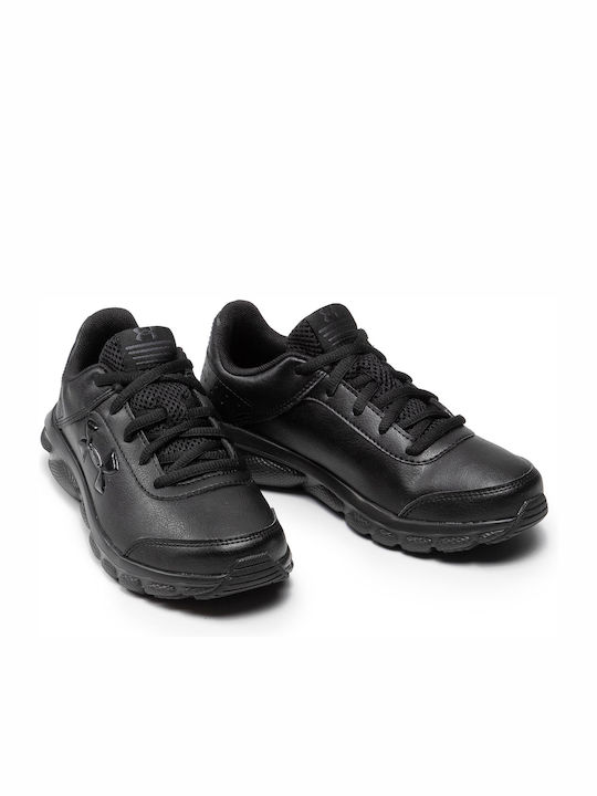 UA GS Assert 8 UFM SYN Αθλητικά Παιδικά Παπούτσια Running με Κορδόνια Μαύρα