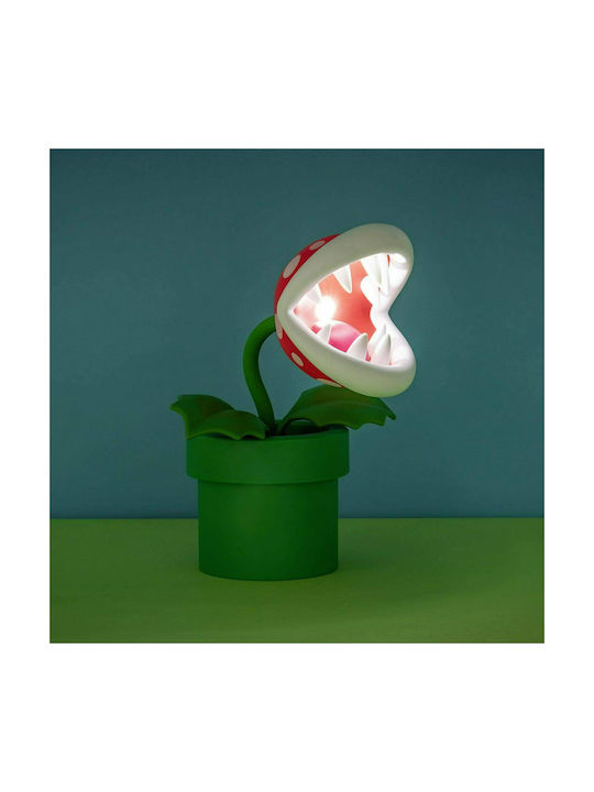 Paladone Kinder Dekorative Lampe Super Mario Bros Piranha Plant Icon Grün 33εκ.
