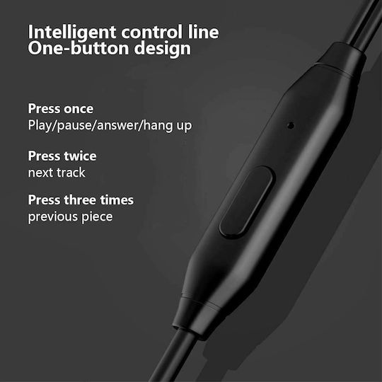 Lenovo HF130 In-ear Handsfree με Βύσμα 3.5mm Μαύρο