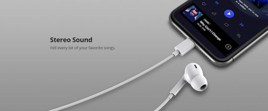 Riversong T1+ In-ear Handsfree with USB-C Connector White