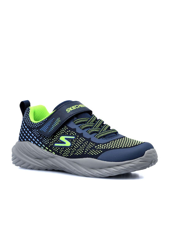 Nitro Sprint Αθλητικά Παιδικά Παπούτσια Running με Σκρατς Μπλε