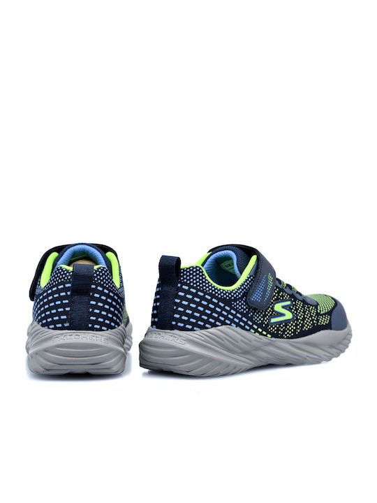 Nitro Sprint Αθλητικά Παιδικά Παπούτσια Running με Σκρατς Μπλε