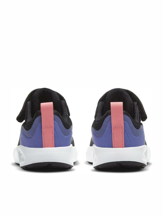 Wearallday Tdv Kids Sports Shoes Running with Hoop & Loop Closure Black