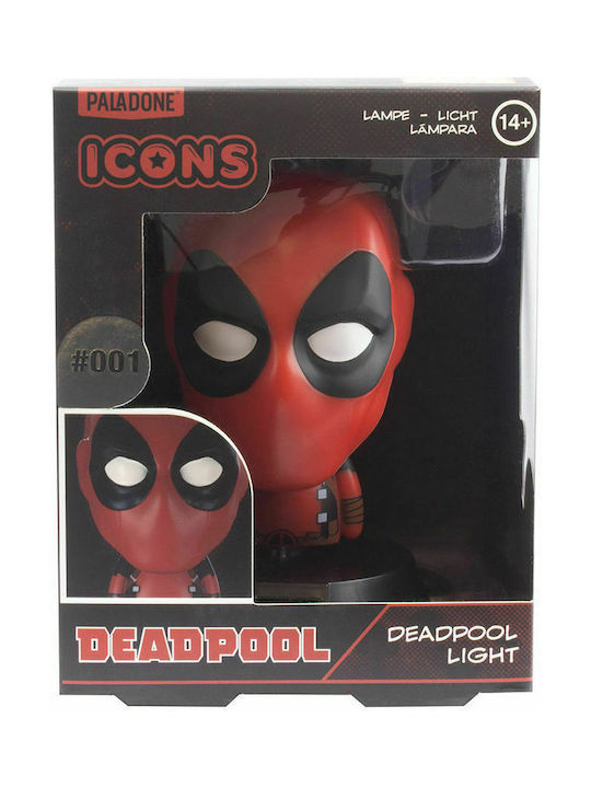 Paladone Kids Decorative Lamp Deadpool Red