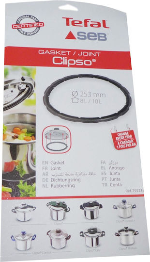 Pressure Cooker Sealing Ring Compatible Seb Tefal Clipso 8-10 Liters