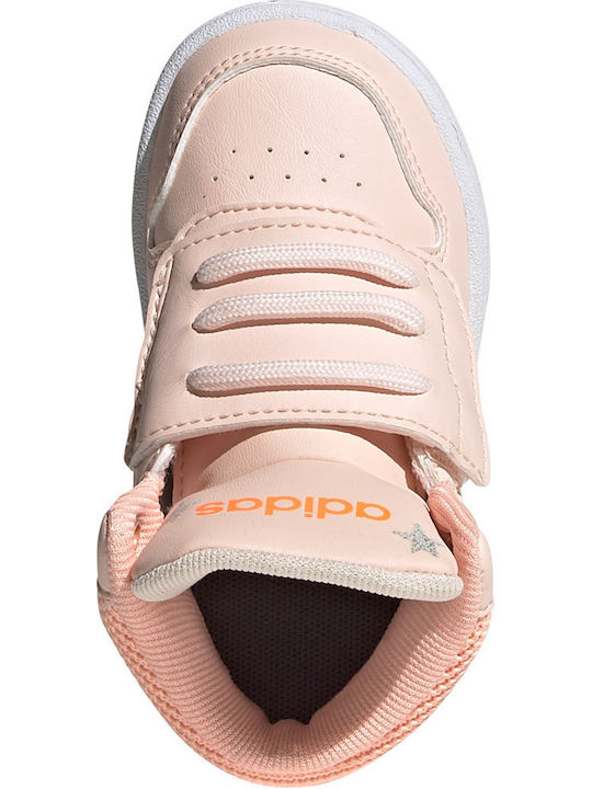 Hoops Mid 2.0 I Αθλητικά Παιδικά Παπούτσια Μπάσκετ με Σκρατς Pink Tint / Cloud White / Light Flash Orange