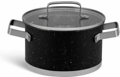 Edenberg Edenberg Cookware Set Made of Aluminum Black with Non-stick Interior Coating 6 Pieces