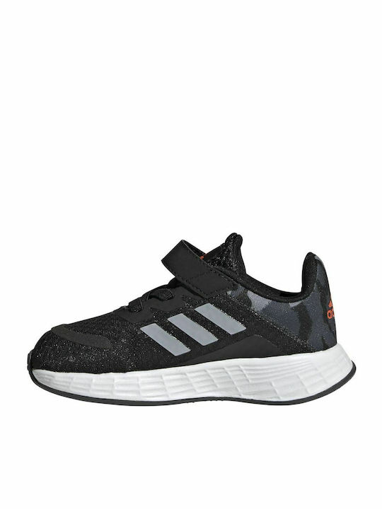 Duramo Duramo SL I Kids Sports Shoes Running with Hoop & Loop Closure Core Black / Halo Silver / Solar Red