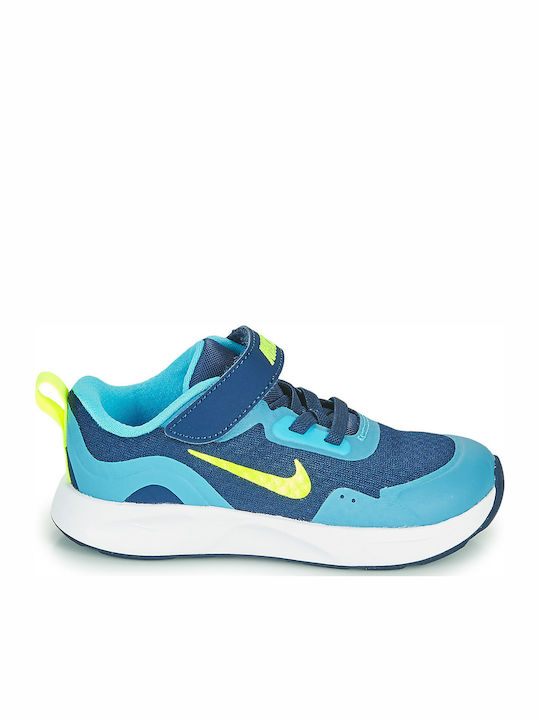 Wearallday Tdv Kids Sports Shoes Running with Hoop & Loop Closure Blue