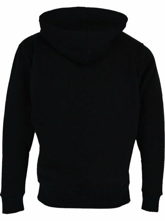 Basic Sweatshirt mit Kapuze Schwarz