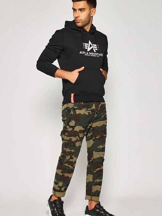 Basic Sweatshirt mit Kapuze Schwarz