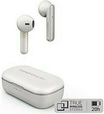 Energy Sistem Style 3 Earbud Bluetooth Handsfree Earphones with Charging Case Whitά