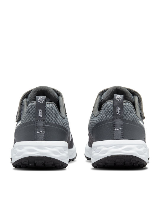 Revolution Revolution 6 Nn Kids Sports Shoes Running with Hoop & Loop Closure Iron Grey / White