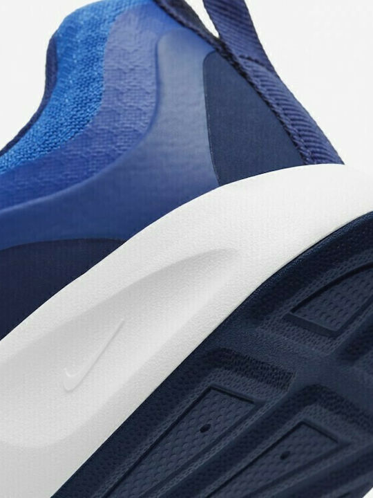 Wearallday Psv Kids Sports Shoes Running with Hoop & Loop Closure Blue