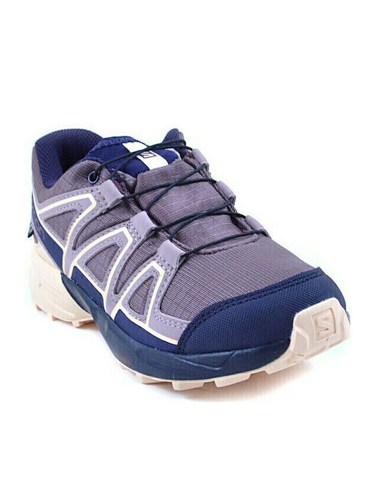 Speedcross CSWP Waterproof Kids Sports Shoes Running with Laces Purple