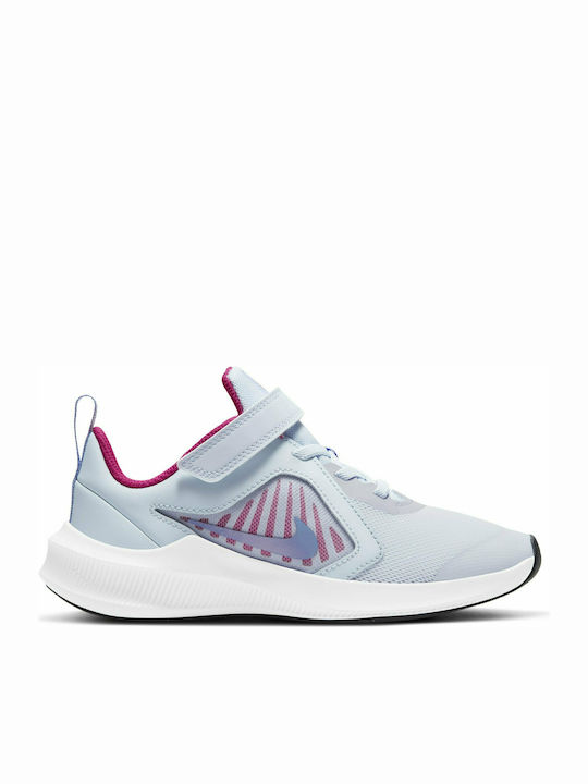 Downshifter Downshifter 10 Kids Sports Shoes Running with Hoop & Loop Closure Light Blue
