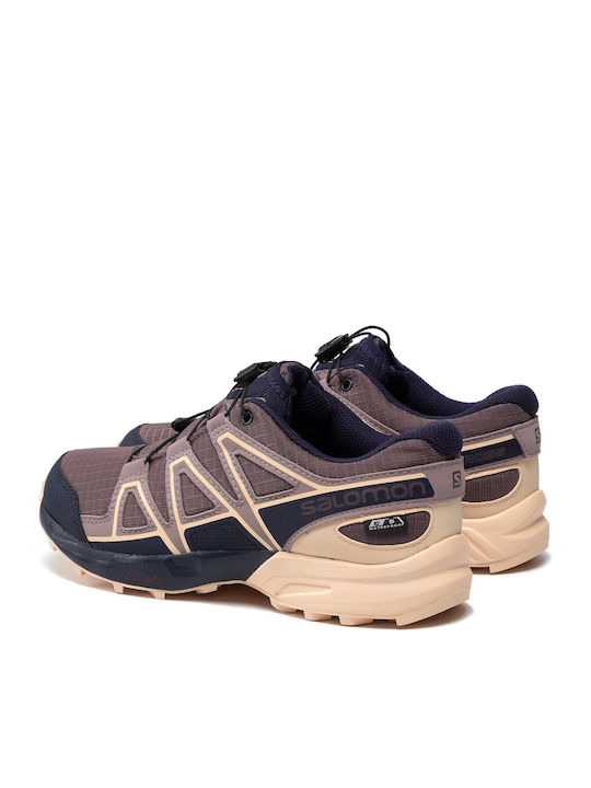 Speedcross CSWP Waterproof Kids Sports Shoes Running with Laces Purple