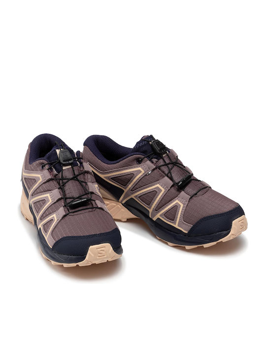 Speedcross CSWP Waterproof Kids Sports Shoes Running with Laces Purple