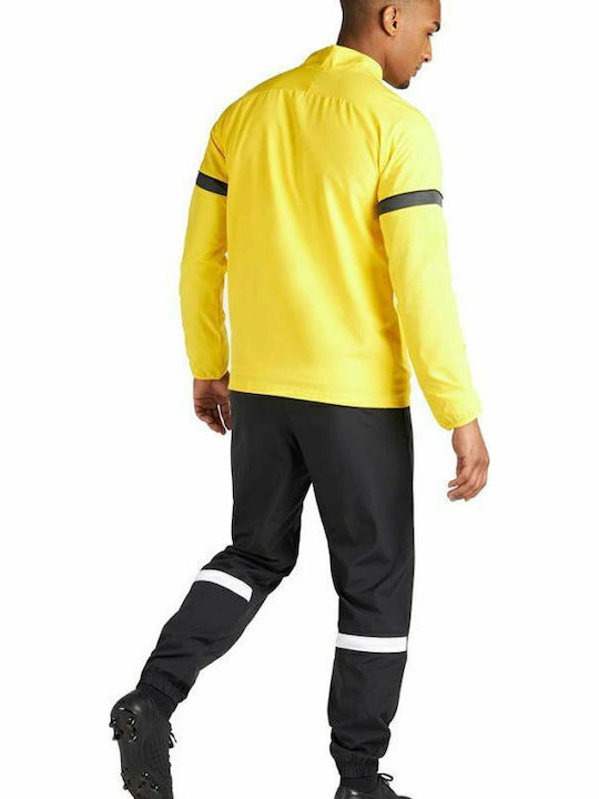 Academy Herren-Sweatpants Dri-FIT Glänzende mit Gummibund Schwarz