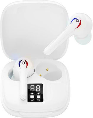 XO X8 In-ear Bluetooth Handsfree Earphones with Charging Case Whitά