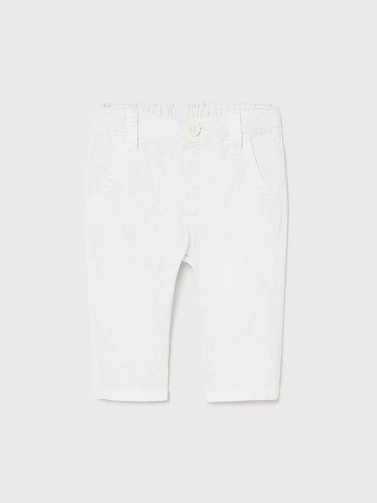 Mayoral Boys Fabric Trouser White