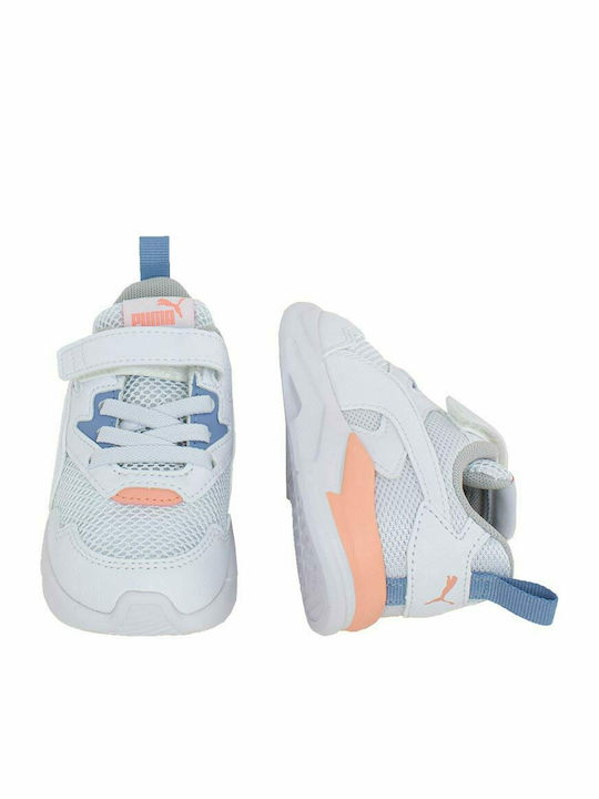 X-Ray Lite AC Kids Sports Shoes Running with Hoop & Loop Closure White