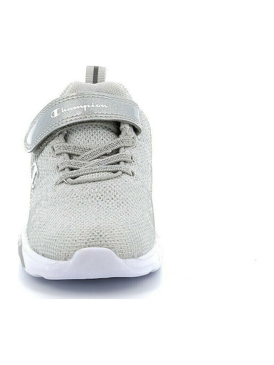 Wave Παιδικά Sneakers με Σκρατς & Φωτάκια Γκρι