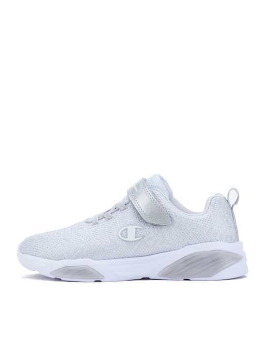 Wave Παιδικά Sneakers με Σκρατς & Φωτάκια Γκρι