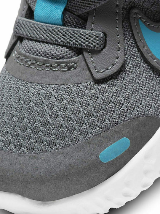 Revolution Revolution 5 Kids Sports Shoes Running with Hoop & Loop Closure Gray