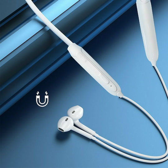 Dudao U5B In-ear Bluetooth Handsfree Ακουστικά Λευκά