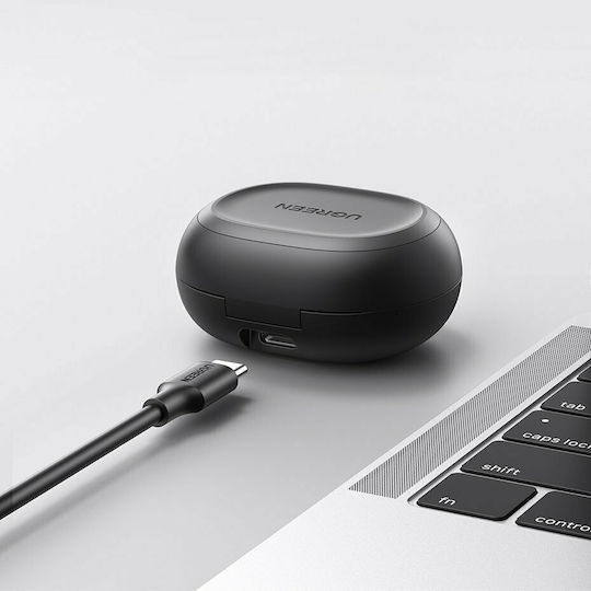 Ugreen HiTune T1 In-ear Bluetooth Handsfree Ακουστικά με Θήκη Φόρτισης Μαύρα