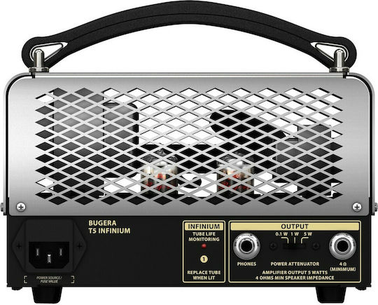 Bugera T5 Infinium Λαμπάτη Κεφαλή Ηλεκτρικής Κιθάρας 5W Ασημί