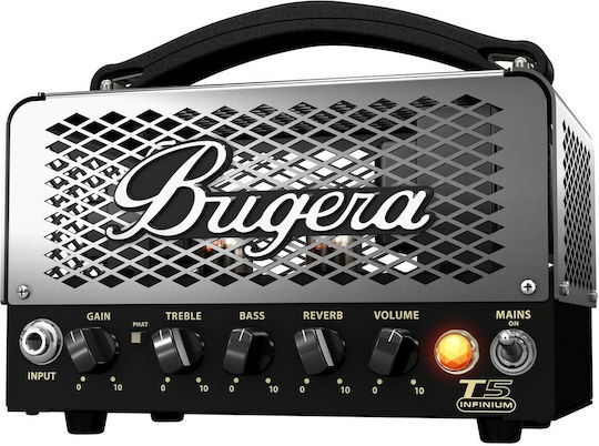 Bugera T5 Infinium Λαμπάτη Κεφαλή Ηλεκτρικής Κιθάρας 5W Ασημί