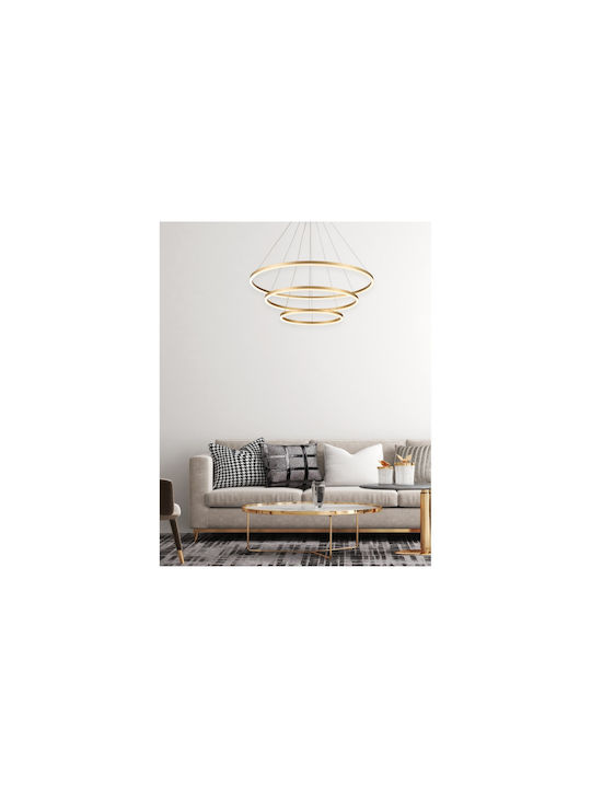 Home Lighting Pendant Light LED with Warm White Light Gold