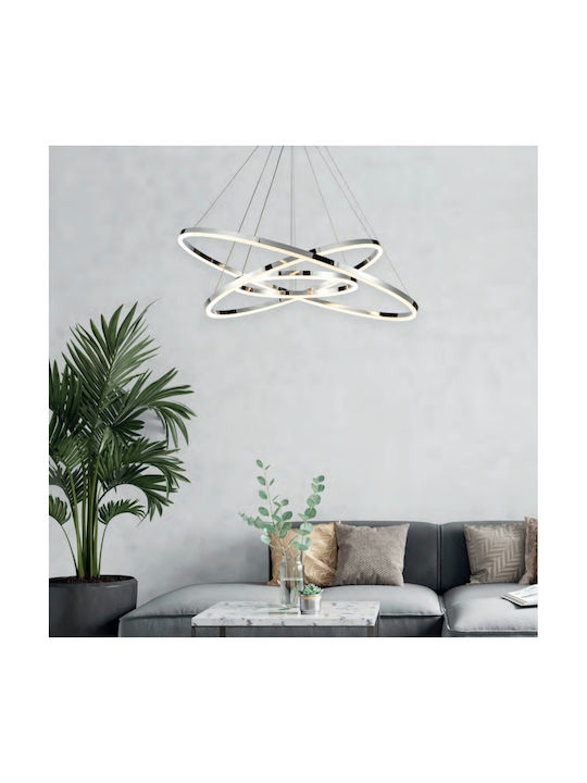 Home Lighting Olympic Pendant Lamp with Built-in LED Silver