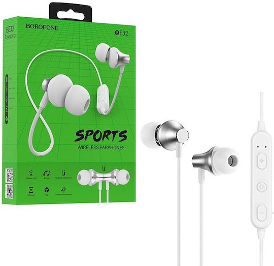 Borofone BE32 In-ear Bluetooth Handsfree Căști Alb