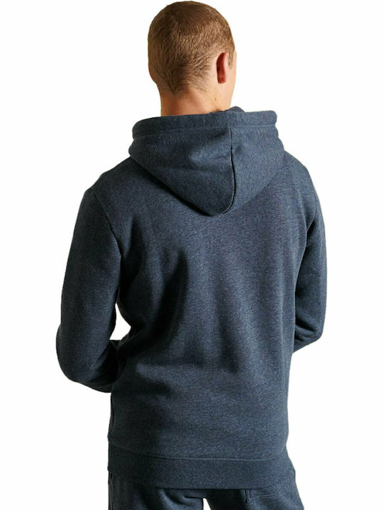 Superdry Men's Sweatshirt with Hood and Pockets Navy