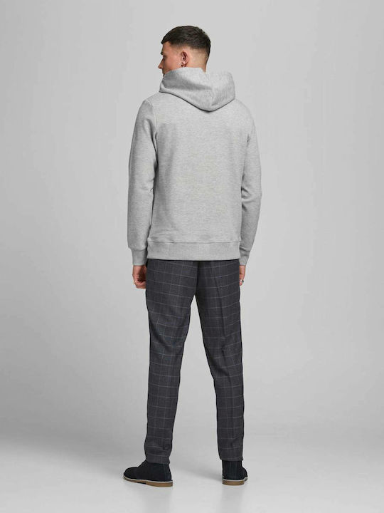 Jack & Jones Ανδρικό Φούτερ με Κουκούλα και Τσέπες Grey / Light Grey Melange