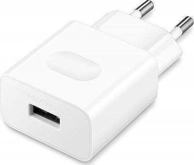 Huawei Φορτιστής Χωρίς Καλώδιο με Θύρα USB-A Λευκός (HW-059200EHQ Bulk)