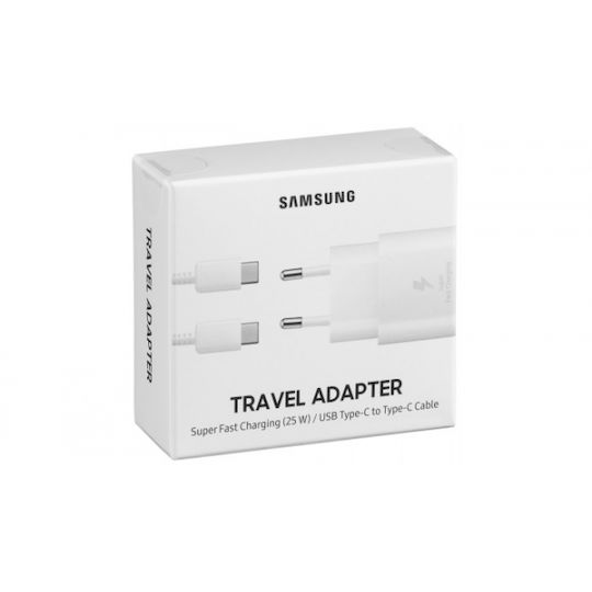 Samsung Charger with USB-C Port and Cable USB-C - USB-C 25W Whites (EP-TA800X Retail)