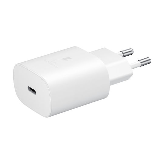 Samsung Charger with USB-C Port and Cable USB-C - USB-C 25W Whites (EP-TA800X Retail)