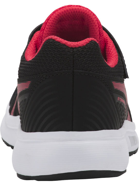Stormer 2 PS Incaltaminte Sport Copii Alergare Cu Închidere Hoop & Loop Negre