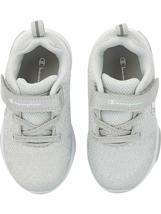 Wave Παιδικά Sneakers με Σκρατς & Φωτάκια Γκρι