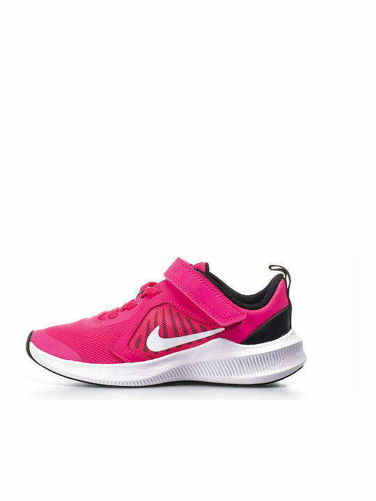 Downshifter Downshifter 10 Kids Sports Shoes Running with Hoop & Loop Closure Hyper Pink / White / Black