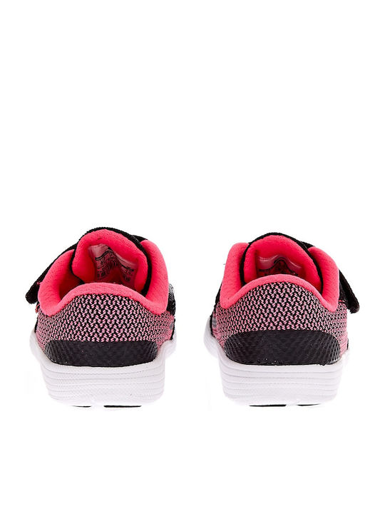 Revolution Revolution 3 I Kids Sports Shoes Running with Hoop & Loop Closure Black